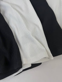 تنگتاپ رکابی مردانه نخی Zara | فریسایز | مشکی و سفید | کشی و جذب بدنسازی
