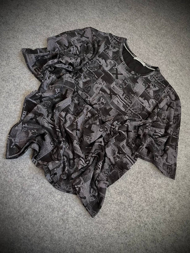 تیشرت مردانه فول چاپ با پارچه ماکان در رنگ مشکی