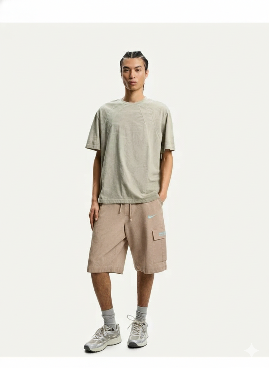 شلوارک کتان نایک بغل جیب‌دار مردانه (سه سایز)