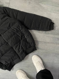 کاپشن باکسی مردانه پارچه سیلیکونی ضدآب – سه طرح مشکی با سایزبندی( L تا 2XL)