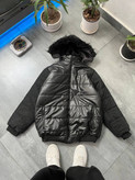 کاپشن باکسی مردانه پارچه سیلیکونی ضدآب – سه طرح مشکی با سایزبندی( L تا 2XL)