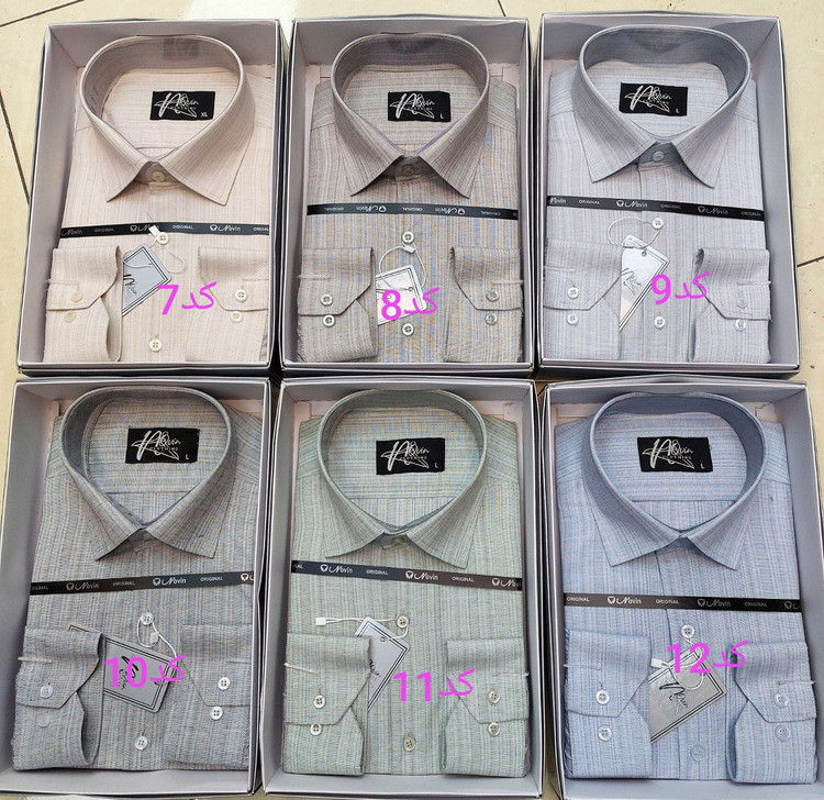 پیراهن مردانه جعبهای بیسیک نخ ۴۰ اعلا با قواره آزاد کلاسیک در رنگبندی متنوع